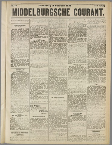 Middelburgsche Courant 1929-02-14