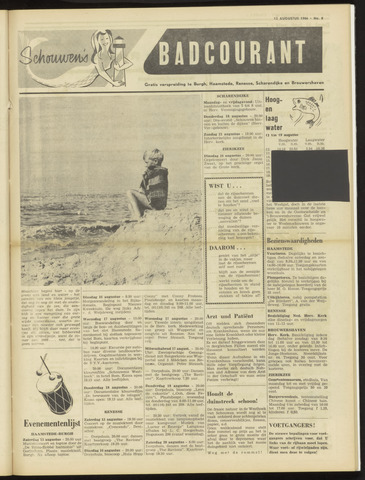 Schouwen's Badcourant 1966-08-12
