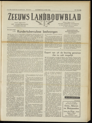 Zeeuwsch landbouwblad ... ZLM land- en tuinbouwblad 1956-05-12