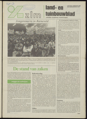 Zeeuwsch landbouwblad ... ZLM land- en tuinbouwblad 1985-02-01