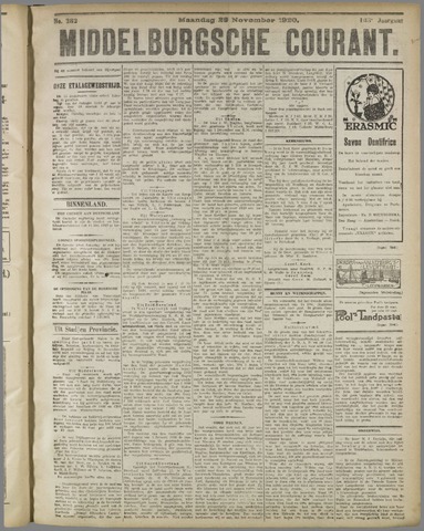 Middelburgsche Courant 1920-11-29