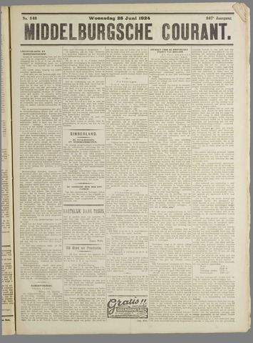 Middelburgsche Courant 1924-06-25