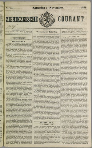 Zierikzeesche Courant 1858-11-27