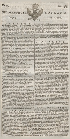 Middelburgsche Courant 1769-04-18