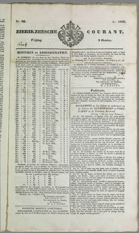 Zierikzeesche Courant 1838-10-05