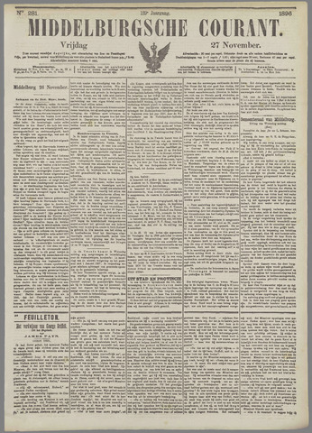 Middelburgsche Courant 1896-11-27