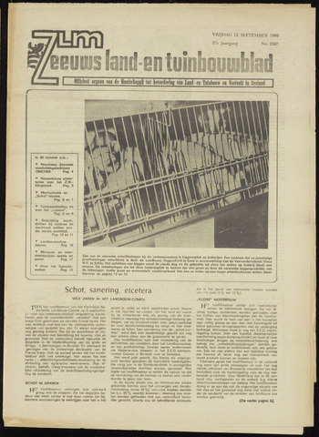 Zeeuwsch landbouwblad ... ZLM land- en tuinbouwblad 1969-09-12