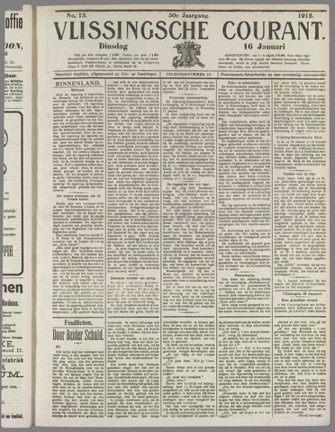 Vlissingse Courant 1912-01-16