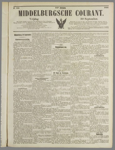 Middelburgsche Courant 1910-09-30