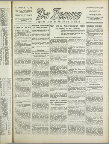 De Zeeuw. Christelijk-historisch nieuwsblad voor Zeeland 1940-07-29