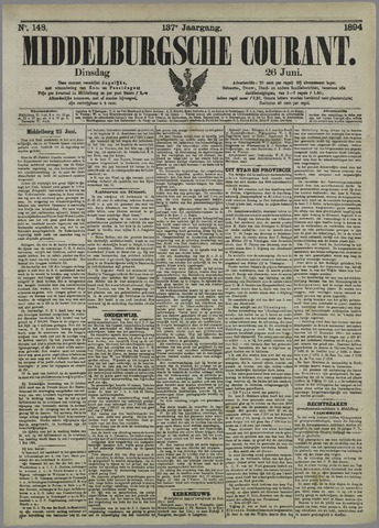 Middelburgsche Courant 1894-06-26