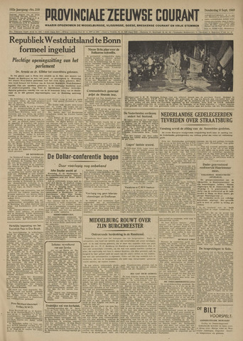 Provinciale Zeeuwse Courant 1949-09-08