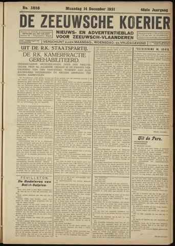 Zeeuwsche Koerier 1931-12-14