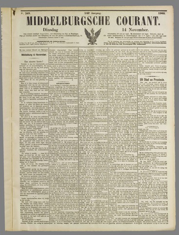 Middelburgsche Courant 1905-11-14