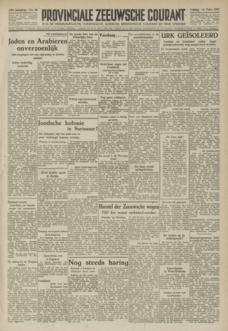 Provinciale Zeeuwse Courant 1947-02-14