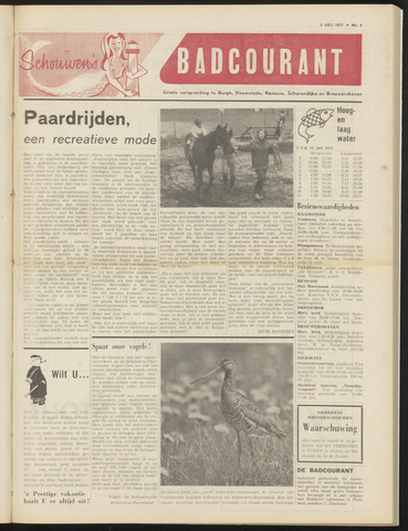 Schouwen's Badcourant 1971-07-02