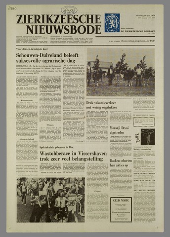 Zierikzeesche Nieuwsbode 1979-07-16