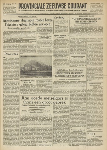 Provinciale Zeeuwse Courant 1951-02-10