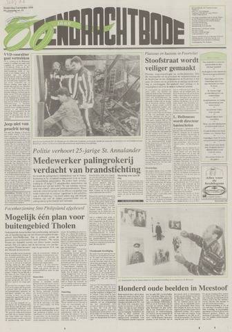 Eendrachtbode /Mededeelingenblad voor het eiland Tholen 1995-11-02