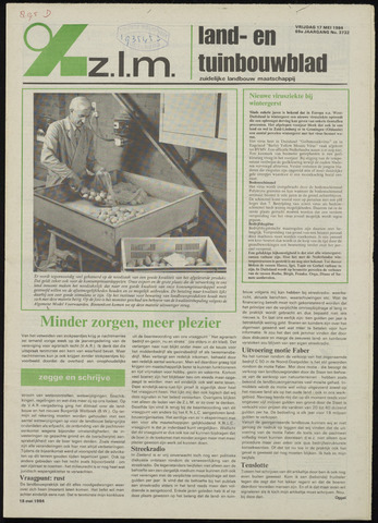 Zeeuwsch landbouwblad ... ZLM land- en tuinbouwblad 1984-05-18