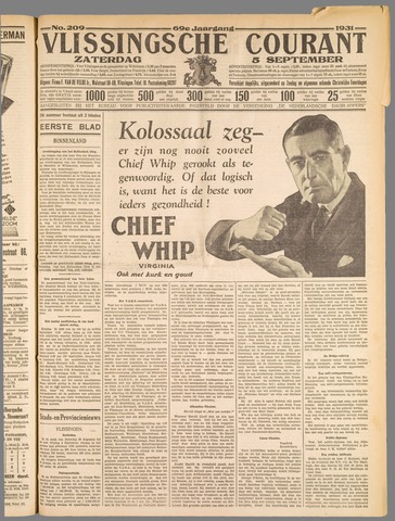 Vlissingse Courant 1931-09-05