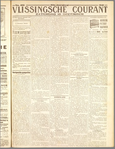 Vlissingse Courant 1921-12-10