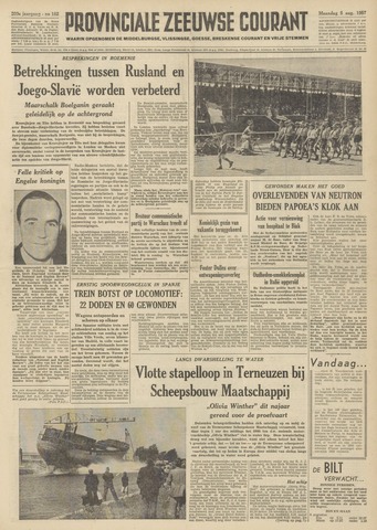 Provinciale Zeeuwse Courant 1957-08-05