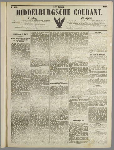 Middelburgsche Courant 1910-04-29