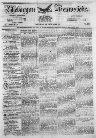 Sheboygan Nieuwsbode 1853-01-11