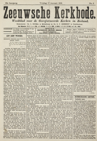 Zeeuwsche kerkbode, weekblad gewijd aan de belangen der gereformeerde kerken/ Zeeuwsch kerkblad 1919-01-17
