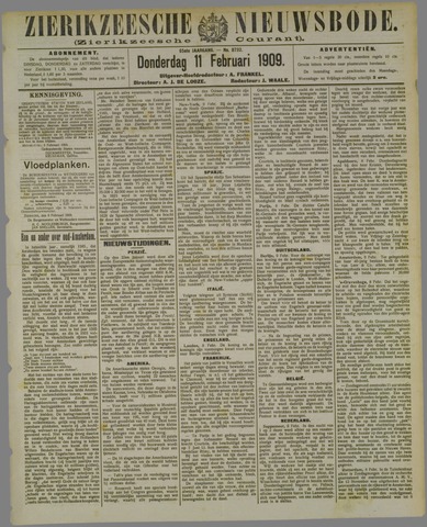 Zierikzeesche Nieuwsbode 1909-02-11