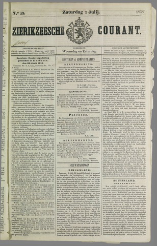 Zierikzeesche Courant 1858-07-03
