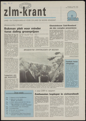 Zeeuwsch landbouwblad ... ZLM land- en tuinbouwblad 1992-04-03