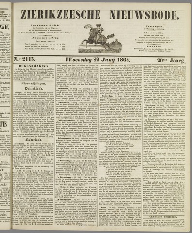 Zierikzeesche Nieuwsbode 1864-06-22