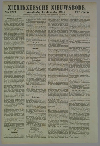 Zierikzeesche Nieuwsbode 1884-08-14