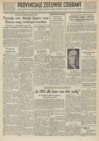 Provinciale Zeeuwse Courant 1951-12-27
