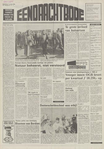 Eendrachtbode /Mededeelingenblad voor het eiland Tholen 1986-10-09