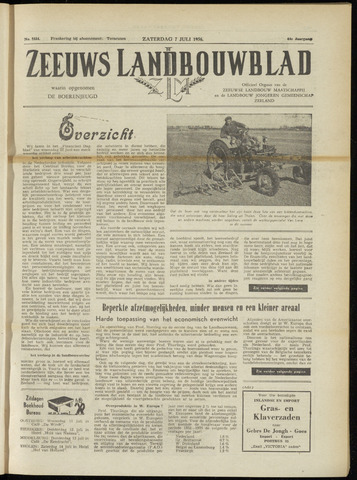 Zeeuwsch landbouwblad ... ZLM land- en tuinbouwblad 1956-07-14