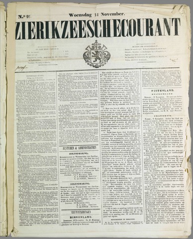 Zierikzeesche Courant 1855-11-14