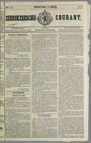 Zierikzeesche Courant 1858-07-10