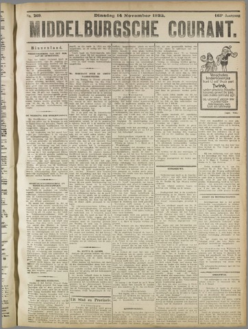 Middelburgsche Courant 1922-11-14