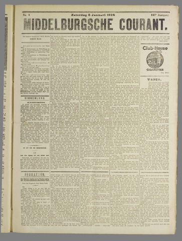 Middelburgsche Courant 1924-01-05