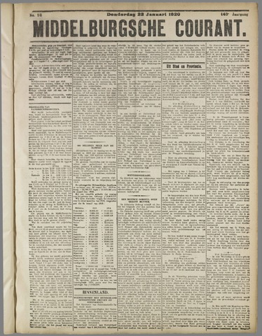 Middelburgsche Courant 1920-01-22