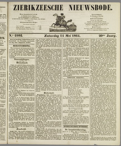 Zierikzeesche Nieuwsbode 1864-05-14