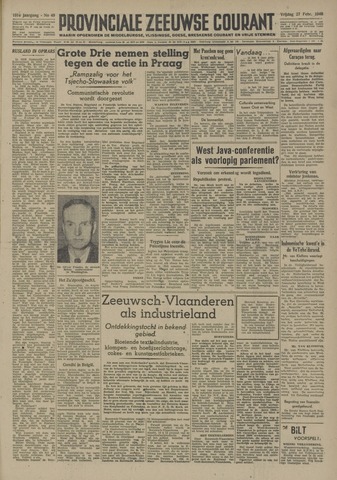 Provinciale Zeeuwse Courant 1948-02-27