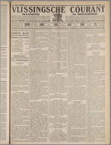 Vlissingse Courant 1931-12-14