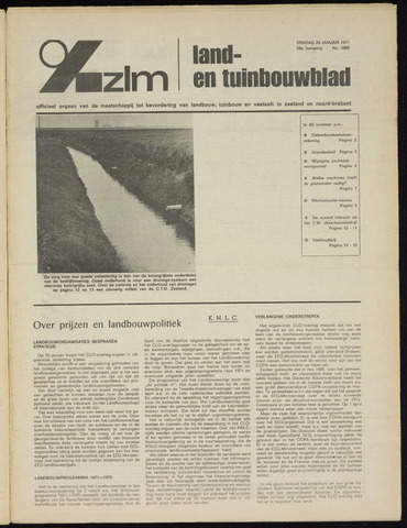 Zeeuwsch landbouwblad ... ZLM land- en tuinbouwblad 1971-01-29