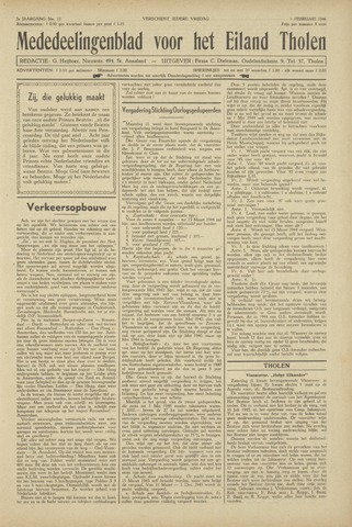 Eendrachtbode (1945-heden)/Mededeelingenblad voor het eiland Tholen (1944/45) 1946-02-01