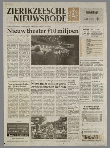 Zierikzeesche Nieuwsbode 1997-11-27