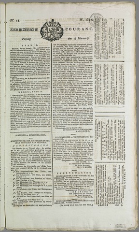 Zierikzeesche Courant 1827-02-16
